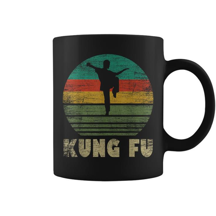 Retro Kung Fu Fighter Fighting Martial Arts Vintage Kung Fu Coffee Mug