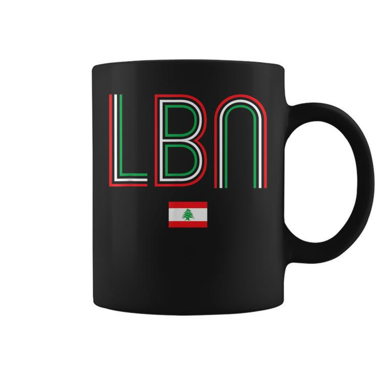 Retro Lebanon Flag Lebanese Pride Vintage Lebanon Coffee Mug