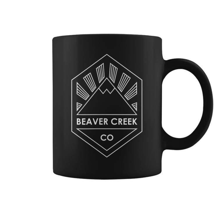 Retro Mountain Rays Beaver Creek Colorado Coffee Mug