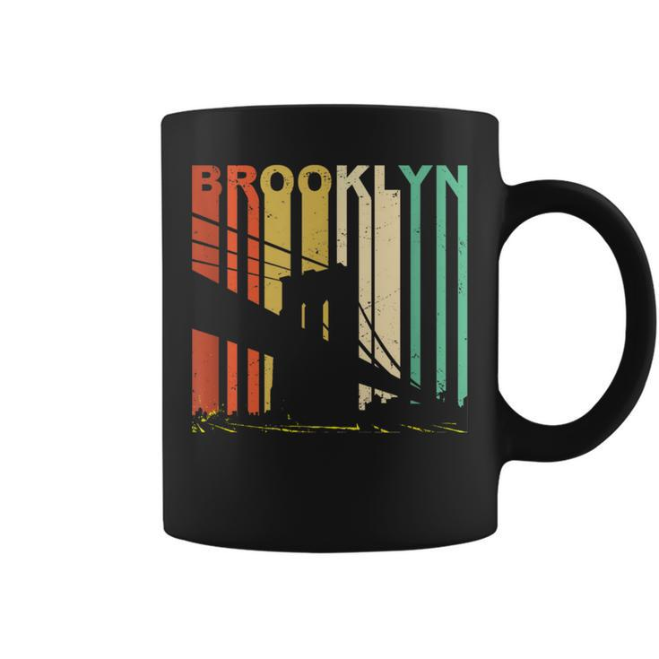 Retro New York Brooklyn Bridge Vintage City Skyline Nyc Ny Coffee Mug