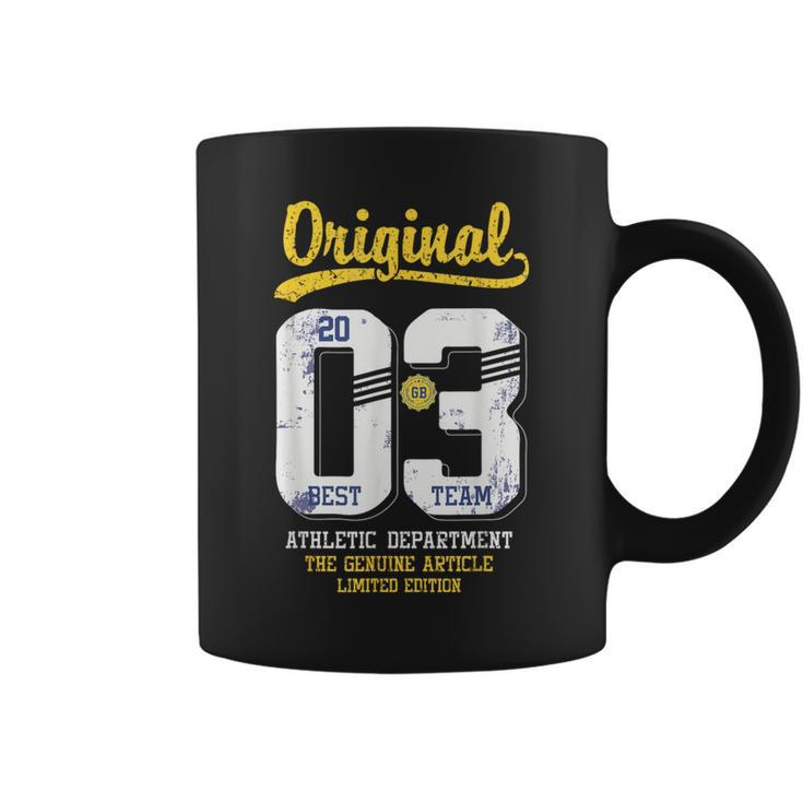 Retro Original Best Team 2003 21St Birthday For Men Coffee Mug