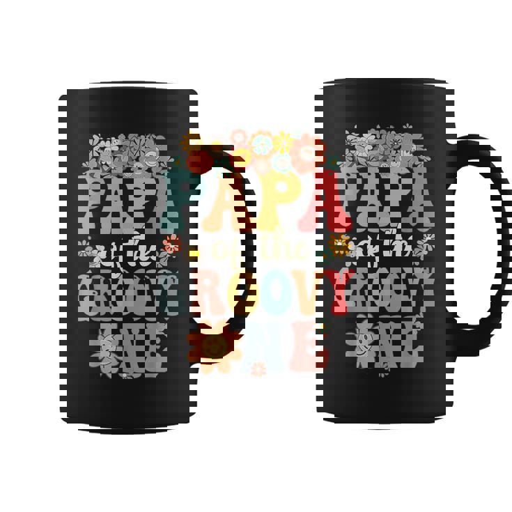 Retro Papa Of Groovy One Matching Family 1St Birthday Party Coffee Mug
