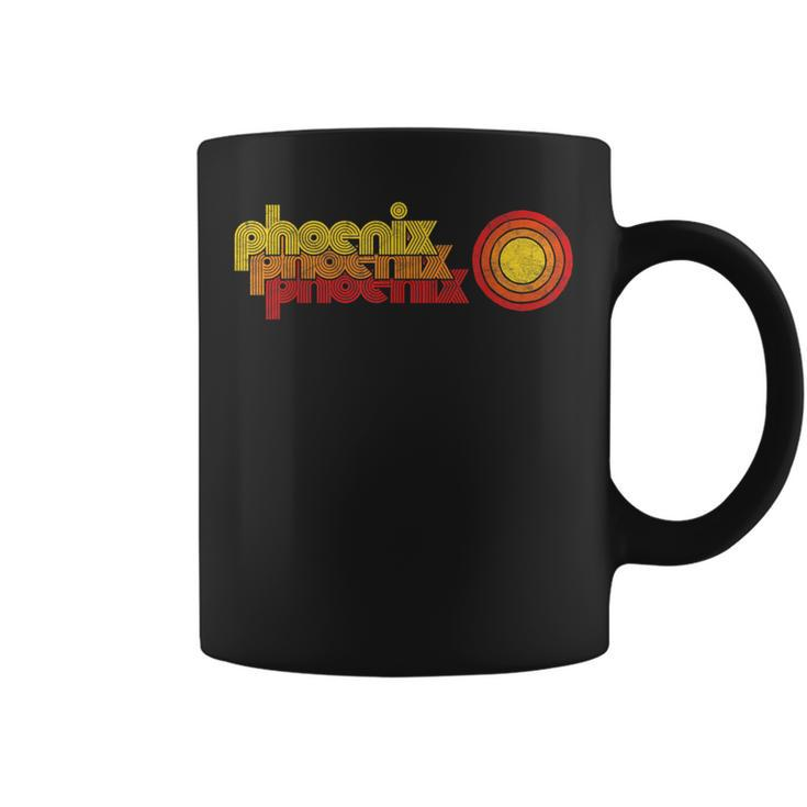 Retro Phoenix Arizona 80'S Style Sun Coffee Mug
