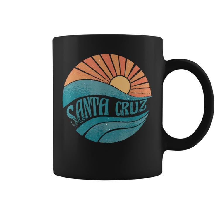 Retro Santa Cruz California Surfing Skate Graphic Santa Cruz Coffee Mug