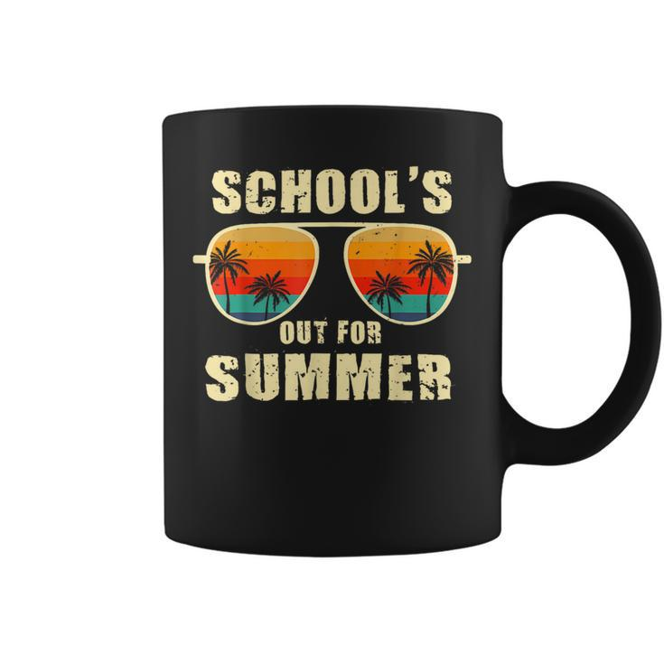 Retro Schools Out For Summer Last Day Of School Teacher Boy Coffee Mug