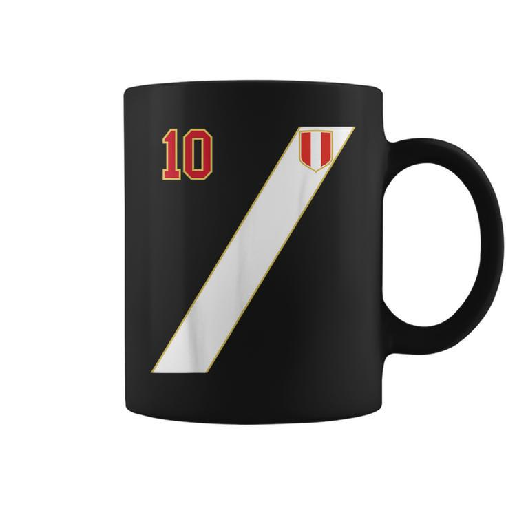 Retro Soccer Inspired Peru Coffee Mug