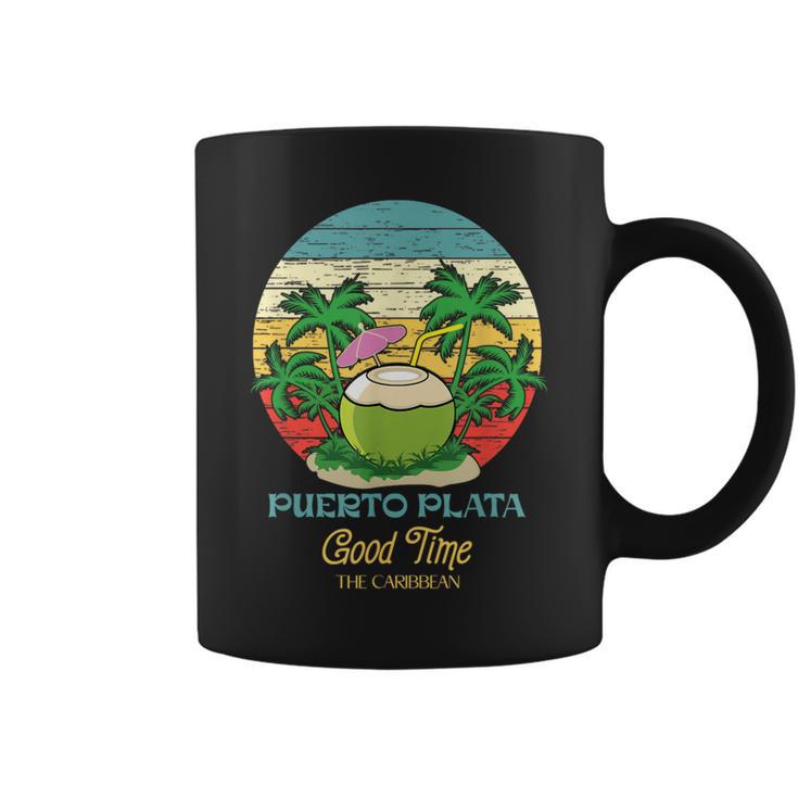 Retro Souvenir Puerto Plata Dominican Republic Coffee Mug