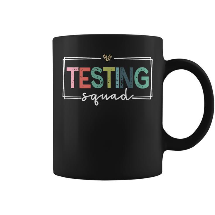 Retro Testing Squad Teacher Test Day Coffee Mug