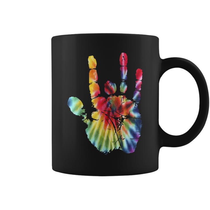 Retro Tie Dye Jerry Hand Coffee Mug