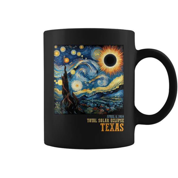 Retro Total Solar Eclipse 2024 Texas For Kid Coffee Mug