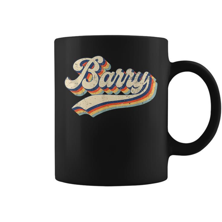 Retro Vintage Barry First Name Barry Coffee Mug