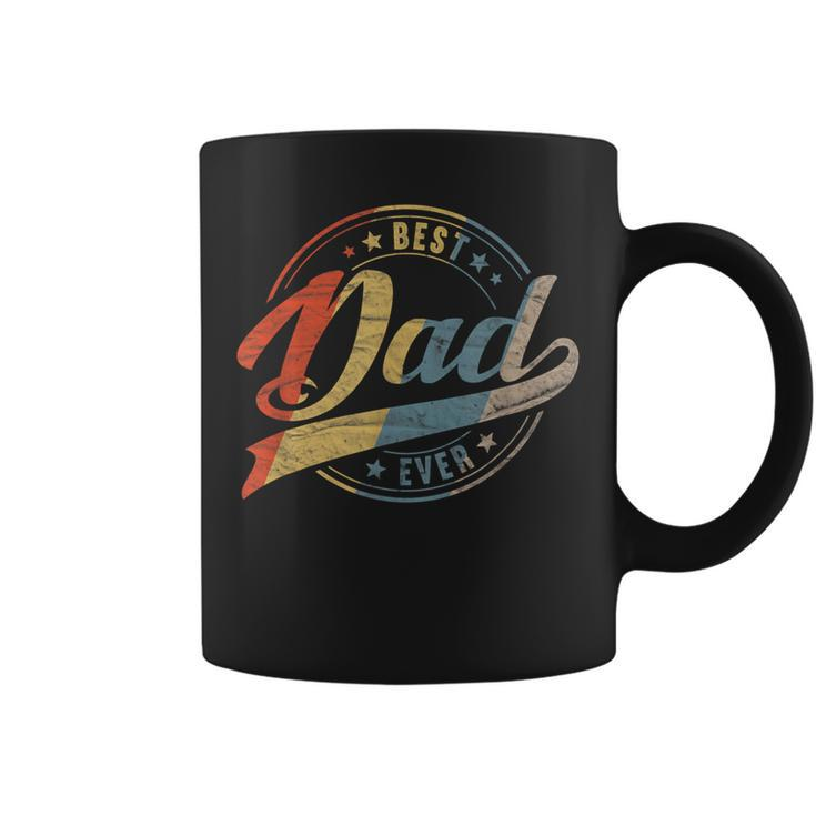Retro Vintage Best Dad Ever Father Daddy Father's Day Coffee Mug