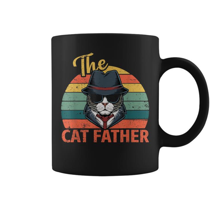 Retro Vintage The Cat Father Cat Daddy Fathers Day 2021 Coffee Mug