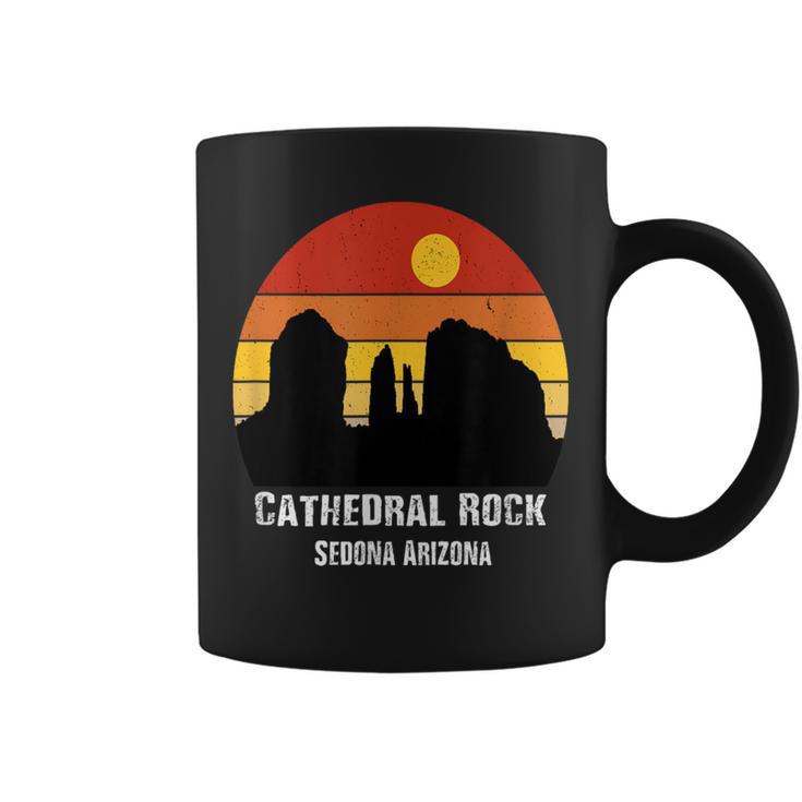 Retro Vintage Cathedral Rock Sedona Skyline Arizona Coffee Mug