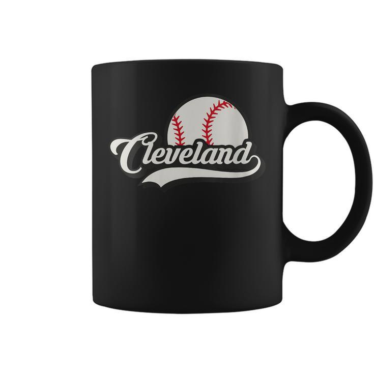 Retro Vintage Ohio Hometown Pride Cleveland Baseball Sports Coffee Mug