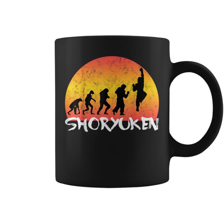 Retro Vintage Shoryuken Fighter Evolution Coffee Mug