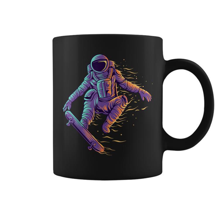 Retro Vintage Skateboard Street Wear Santa Cruz Astronaut Coffee Mug