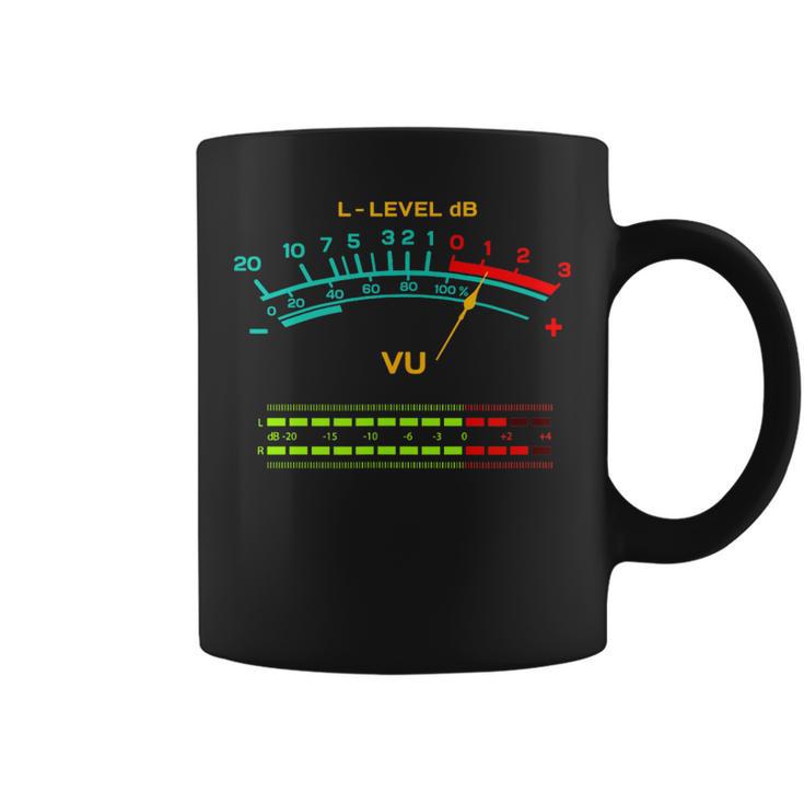 Retro Vu Meter Vintage Hi-Fi Audio Stereo Music Sound Coffee Mug