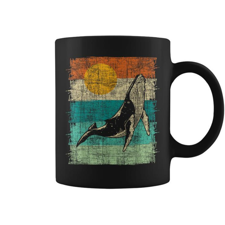 Retro Whale Lover Marine Biologist Aquarist Whales Animal Coffee Mug