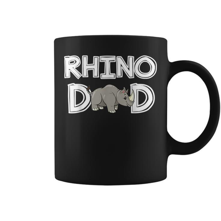 Rhino Dad Rhinoceros Daddy Father's Day Rhino Coffee Mug