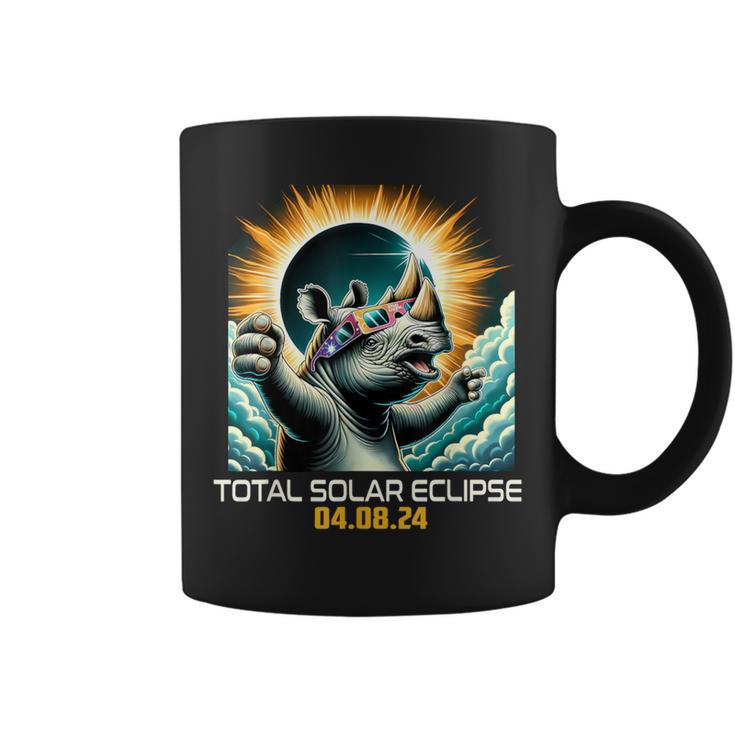 Rhino Selfie Solar Eclipse Coffee Mug