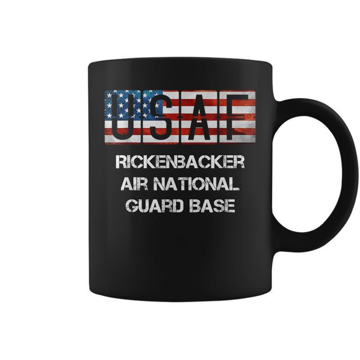 Rickenbacker Air National Guard Base Us Flag Coffee Mug