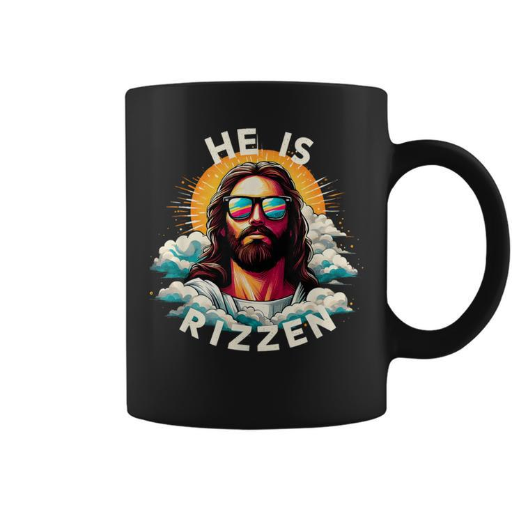 He Is Rizzen Christian Jesus Is Rizzen Christian Religious Coffee Mug