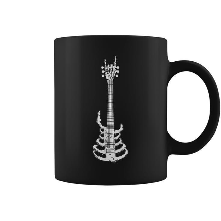 Rock & Roll Skeleton Guitar Music Lover Rockstar Coffee Mug