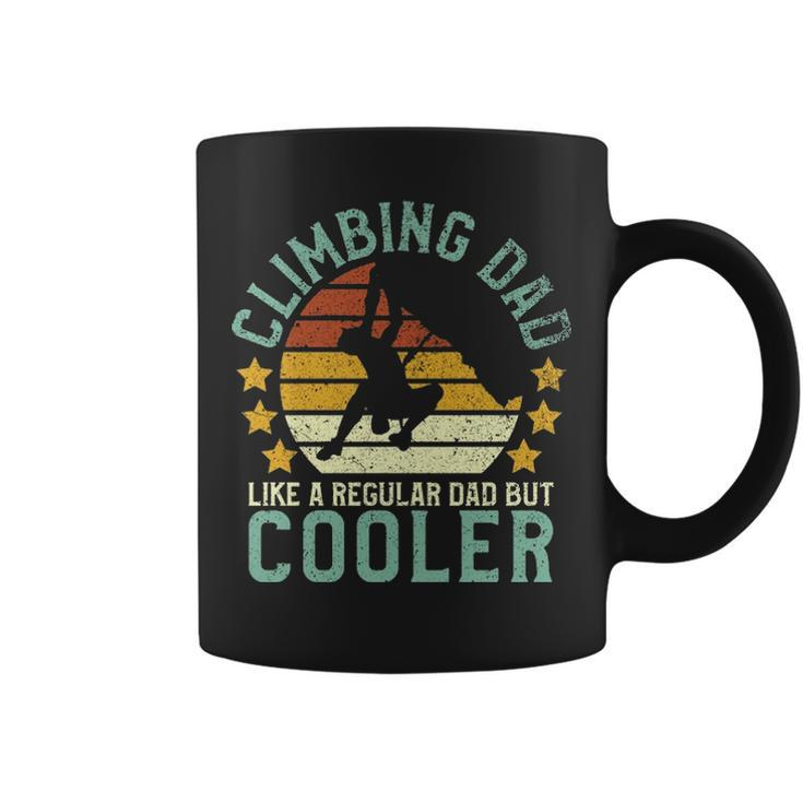 Rock Climbing Dad Mountain Climber Father's Day Pullover Coffee Mug