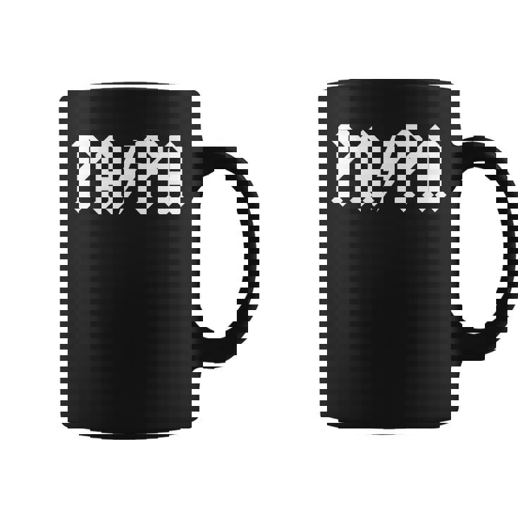 Rock Papa Cadeau De Fête Des Pères Humoristique En Métal Pour Homme Tasse