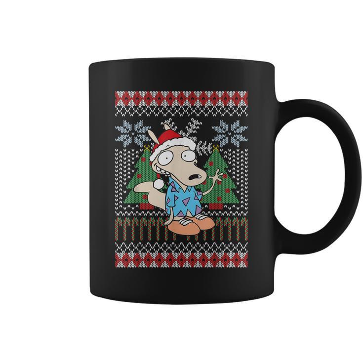 Rockos Modern Life Ugly Chritmas Sweater Coffee Mug