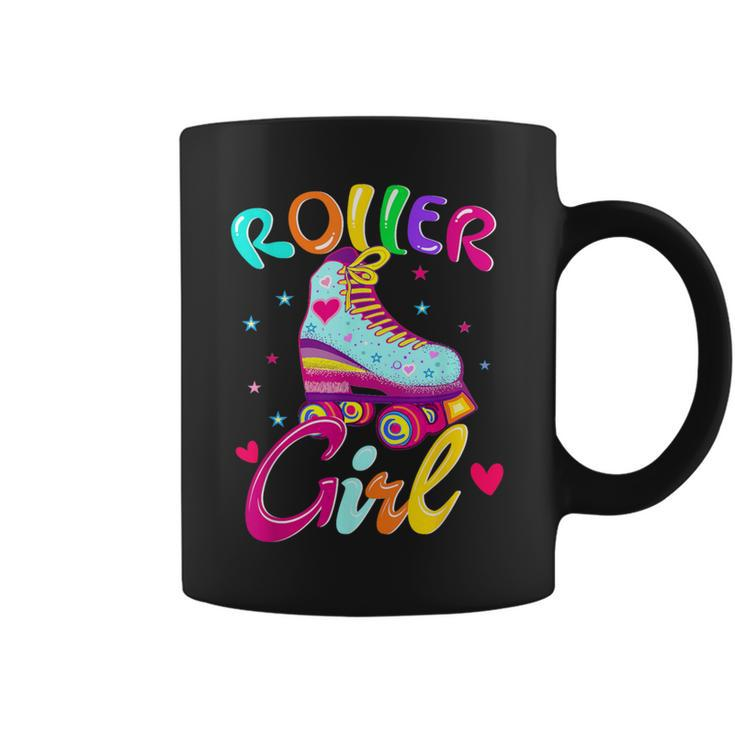 Roller Girl Skater Skating Retro Vintage 70S 80S 90S Skates Coffee Mug