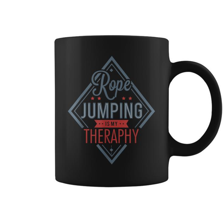 Rope Jumping Is My Therapy Jumping Rope Coffee Mug