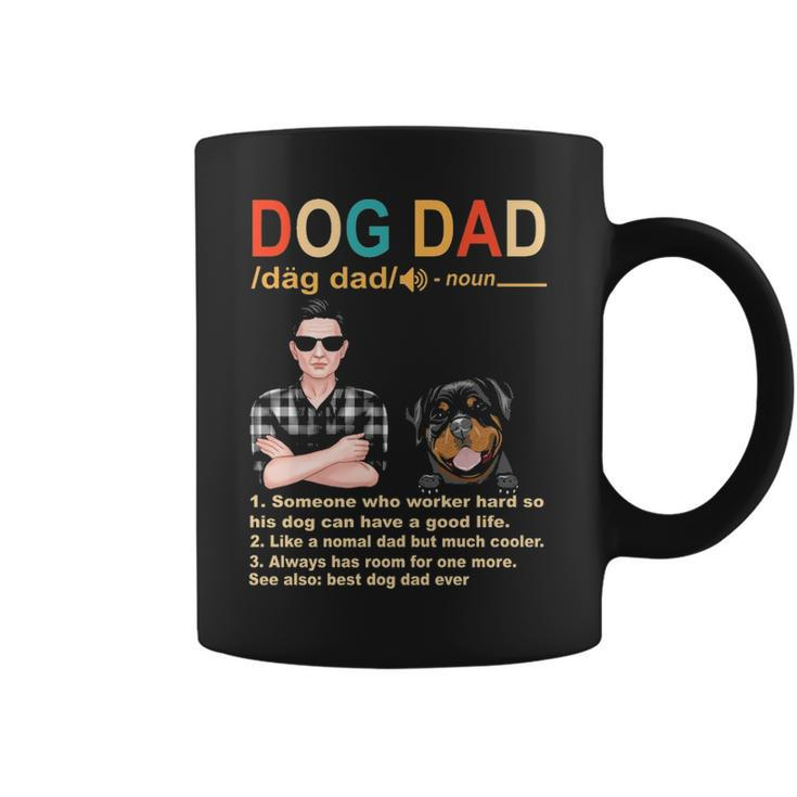 Rottweiler Dog Dad Definition For Daddy Fathers Day Coffee Mug