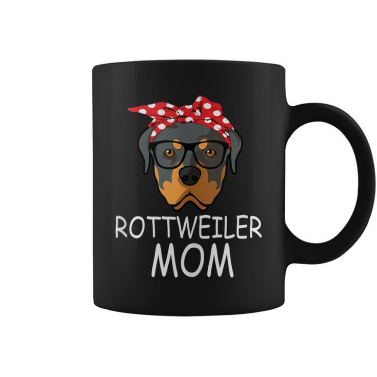 Rottweiler Dog Mom Sunglasses Bandana Coffee Mug
