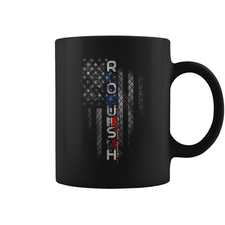 Roush Family American Flag Coffee Mug