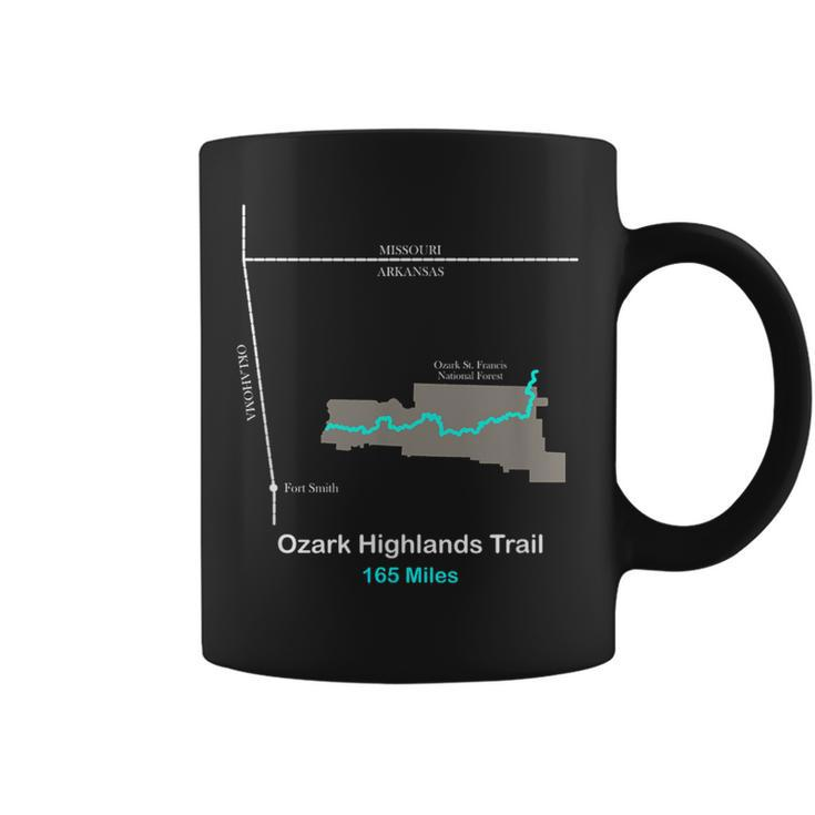 Route Map Of The Ozark Highlands Trail Coffee Mug