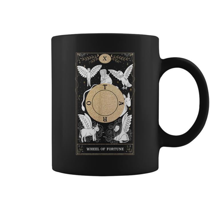 Rueda De La Fortuna X Tarot Card Taza de café