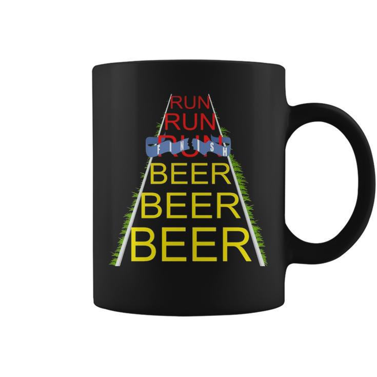 Run Run Run  Beer Beer Beer Running Coffee Mug