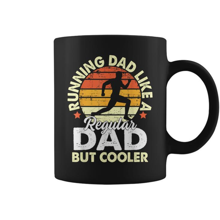 Running Dad Like Regular But Cooler Father's Day Men Coffee Mug