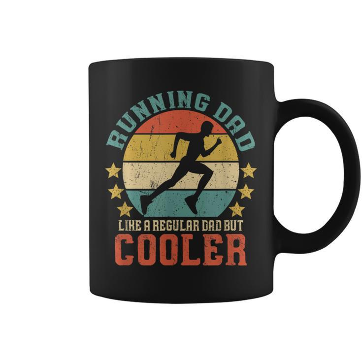 Running Dad Vintage Marathon Runner Father's Day Coffee Mug