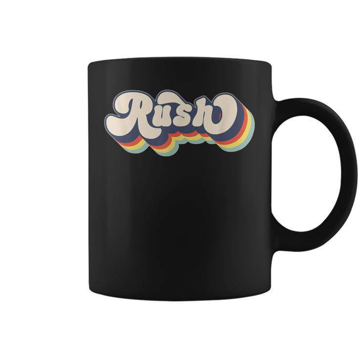 Rush Family Name Personalized Surname Rush Coffee Mug