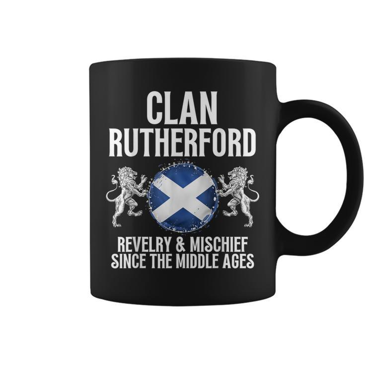 Rutherford Clan Scottish Family Name Scotland Heraldry Coffee Mug