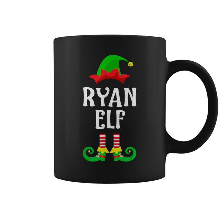 Ryan Elf Personalized Name Christmas Family Matching Coffee Mug