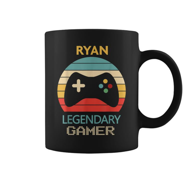 Ryan Name Personalised Legendary Gamer Coffee Mug