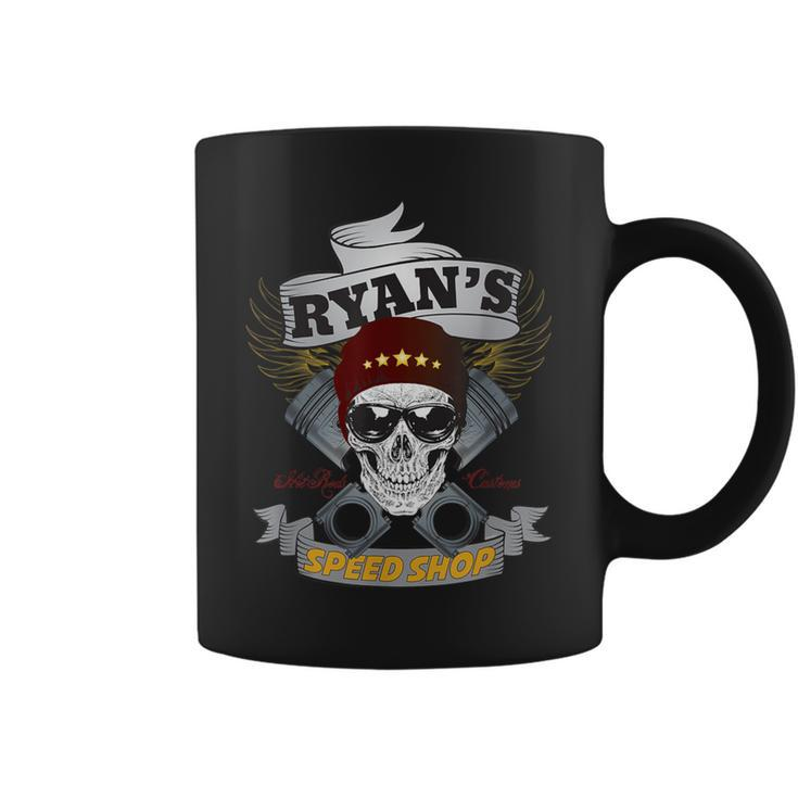 Ryan's Speed Shop Hot Rod Car Guy Coffee Mug