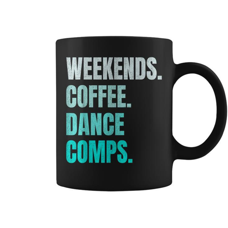 Weekends Coffee And Dance Comps Vintage Retro Dance Lover Coffee Mug