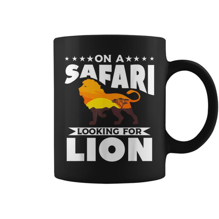On A Safari Looking For Lion Family Vacation Coffee Mug