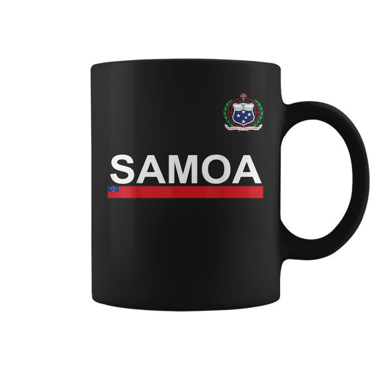 Samoa Sport Style Flag & Crest Coffee Mug