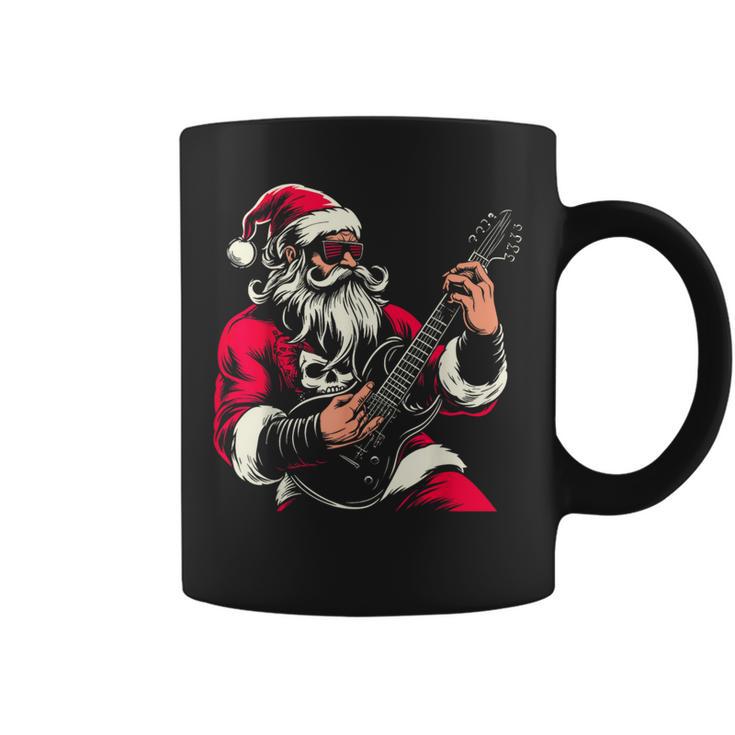 Santa Claus Guitar Player Have A Rock & Roll Christmas Coffee Mug